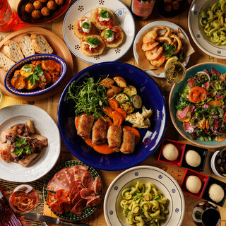 《飲み放題＋デザート付き》パーティコース【C】～ペッシェフリットとボンベッテ～